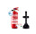 FireLoq® 1kg Pulver Löscher 8A | 34B | C Prüfnachweis,  KFZ-Halter und Manometer