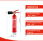 FireLoq® 2kg Co2 l 34B mit Prüfnachweis und Wandhalter