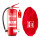 FireLoq® 6L Schaumlöscher 27A | 183B mit roter Schutzhaube mit Prüfnachweis