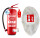 FireLoq® 6kg Pulver Feuerlöscher mit Gitterschutzhaube mit Prüfnachweis