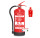 FireLoq® 6L Lithium Löscher 21A  mit Prüfnachweis, Wandhalter und Manometer