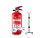 FireLoq® 2kg Pulver Löscher 13A | 89B | C Prüfnachweis, Wandhalter und Manometer