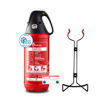 FireLoq® 2kg Pulver Feuerlöscher für...