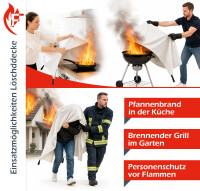 FireLoq® Löschdecke in Tasche 1,6m x 1,8m