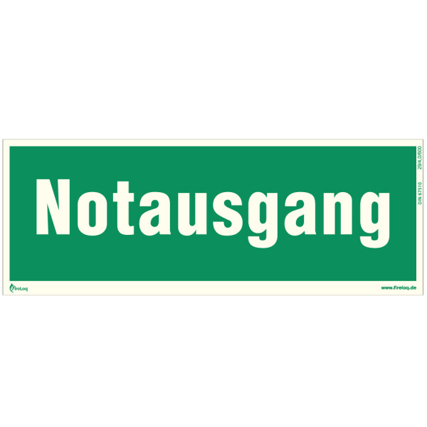 Notausgang Folie selbstklebend nachleuchtend