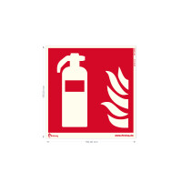 Feuerlöscher Symbol 15cm Kunststoffplatte...