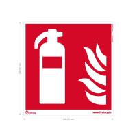 Feuerlöscher Symbol 20cm Folie selbstklebend