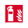 Feuerlöscher Symbol 20cm Folie selbstklebend