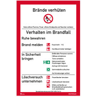Brandschutzordnung (Teil A) Verhalten im Brandfall Folie...