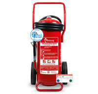 Pulver Aufladefeuerlöscher fahrbar 50kg mit 10 Meter...