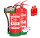 FireLoq® 2x 6L Fettbrandlöscher ABF 27A | 144B | 25F mit Prüfnachweis, Wandhalter und Manometer