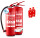 FireLoq® 2x 6kg Pulver Löscher 27A | 233B | C Prüfnachweis, Wandhalter und Manometer