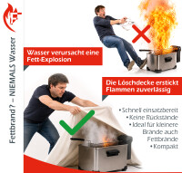 FireLoq® 2x Löschdecke in Tasche 1,6m x 1,8m